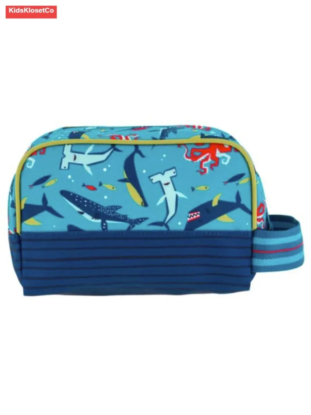 Kids Toiletry Bag Travel Case Water Resistant Polyester Wide Strap